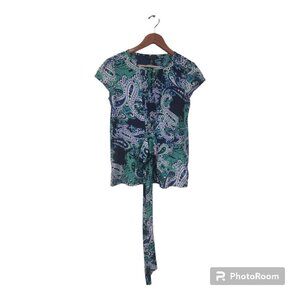 Tommy Hilfiger Paisley Top Waist Tie Size XS
